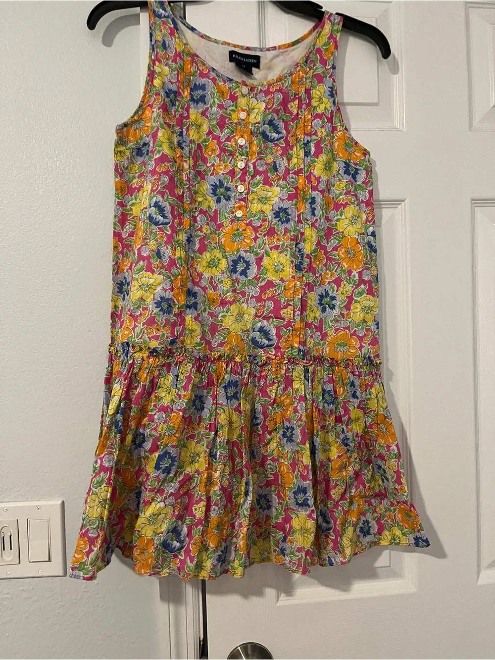 Ralph Lauren Multicolor Floral Tiered Dress